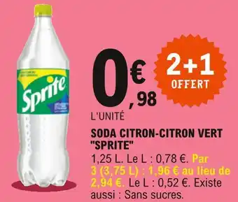 E.Leclerc Sprite soda citron-citron vert offre