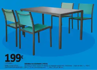 E.Leclerc Ensemble de déjeuner 5 pièces offre