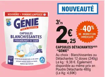 E.Leclerc Génie capsules détachantes offre