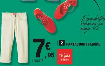 E.Leclerc Tissaia pantacourt femme offre