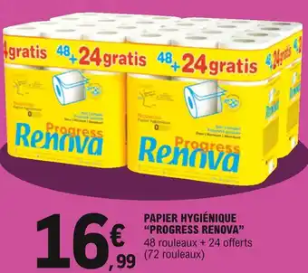 E.Leclerc Progress renova papier hygiénique offre