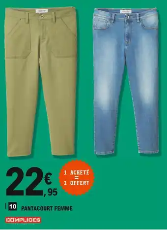 E.Leclerc Pantacourt femme offre