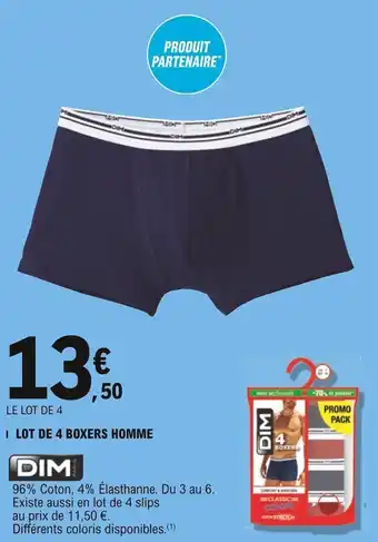 Boxer homme leclerc sale