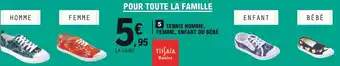 E.Leclerc Tissaia tennis homme, femme, enfant ou bébé offre