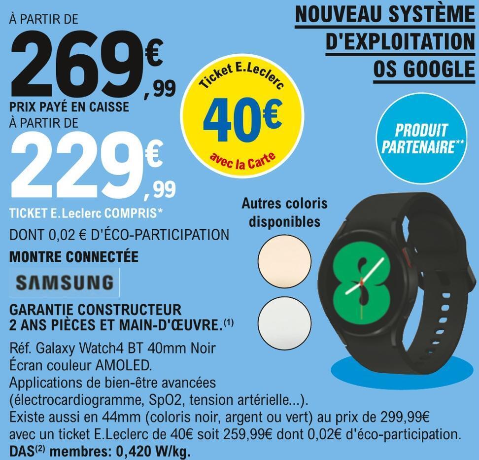 Montre samsung leclerc hot sale