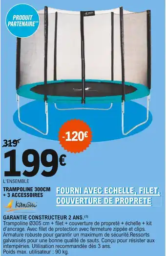 E.Leclerc Kangui garantie constructeur 2 ans. offre