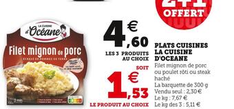 Super U Plats cuisines la cuisine d'oceane offre