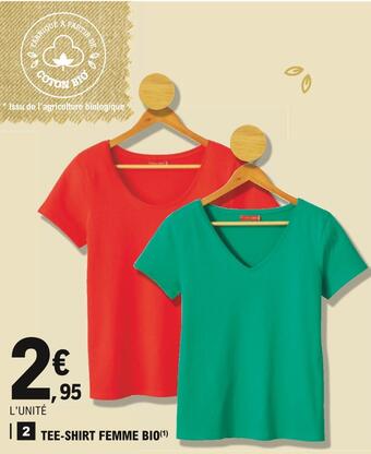 E.Leclerc Tee-shirt femme bio offre