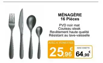 E.Leclerc Ménagère 16 pièces offre