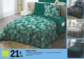 E.Leclerc Parure 4 pièces offre
