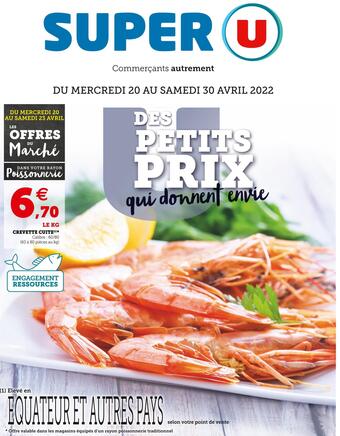 Super U Crevette cuite offre