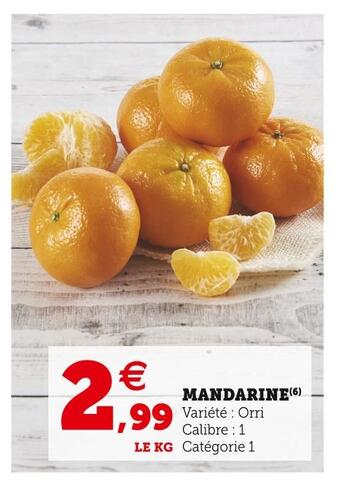 Super U Mandarine offre