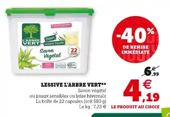 Super U L'arbre vert lessive offre
