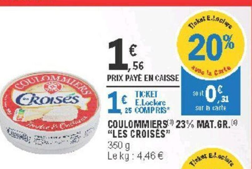 Promo Coulommiers chez E.Leclerc