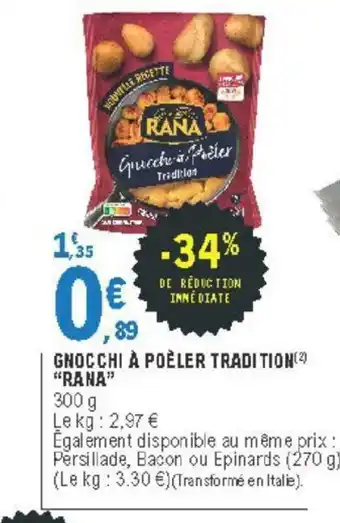 E.Leclerc Gnocchi à Poêler Tradition "Rana" offre