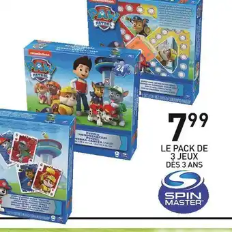 Stokomani Spin master le pack de 3 jeux dès 3 ans offre