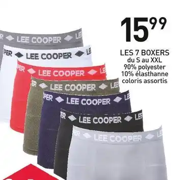 Stokomani Lee cooper les 7 boxers offre