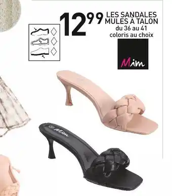 Stokomani Les sandales mules à talon offre