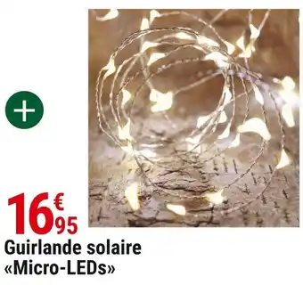 Gamm vert Guirlande solaire micro-leds offre