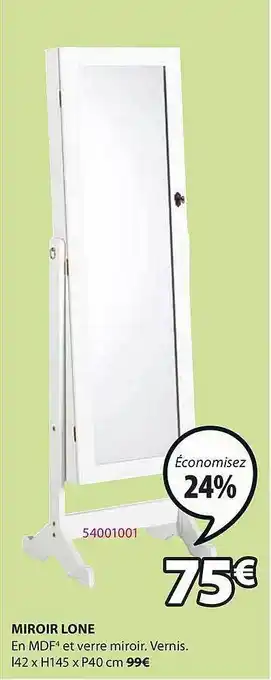 JYSK Miroir Lone offre