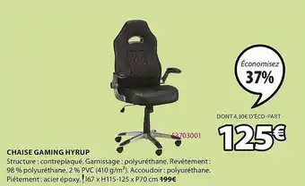 JYSK Chaise Gaming Hyrup offre