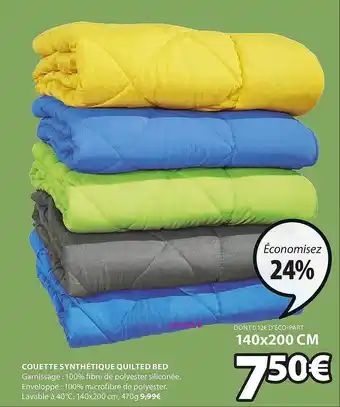 JYSK Couette Synthétique Quilted Bed offre
