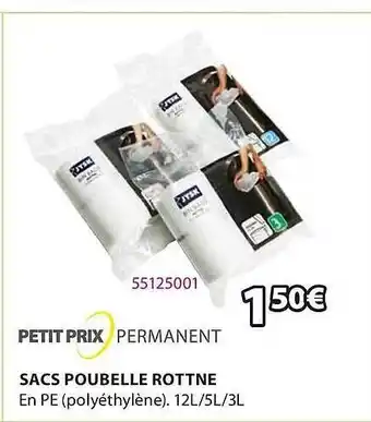 JYSK Sacs Poubelle Rottne offre