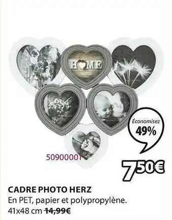 JYSK Cadre Photo Herz offre