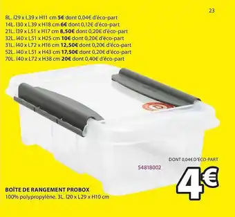 JYSK Boîte De Rangement Probox offre