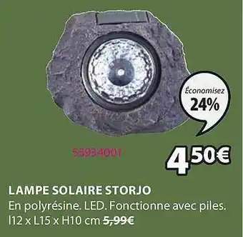 JYSK Lampe Solaire Storjo offre