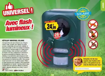Outiror Répulsif Universel Solaire offre