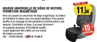 Housse Universelle De Siège De Voiture, Fermeture Magnétique