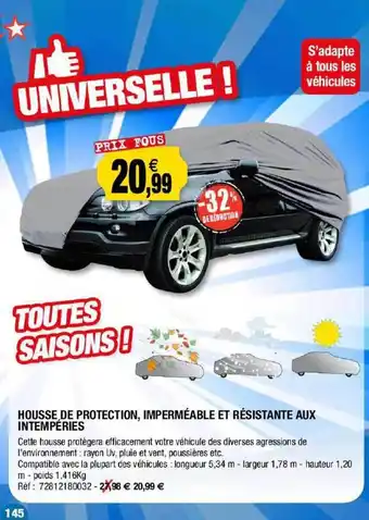 Outiror Housse De Protection, Imperméable Et Résistante Aux Intempéries offre