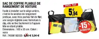 Sac De Coffre Pliable De Rangement De Voiture