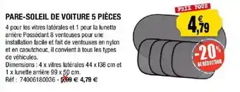 Pare-soleil De Voiture 5 Pièces