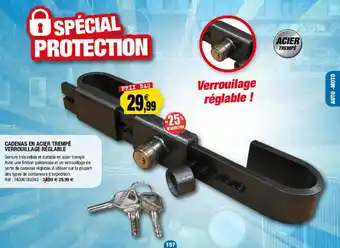 Outiror Cadenas En Acier Trempé Verrouillage Réglable offre