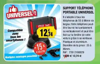 Outiror Support Téléphone Portable Universel offre