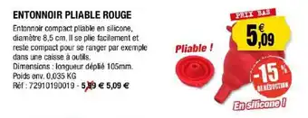 Entonnoir Pliable Rouge