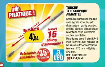 Torche Télescopiques Aimantée