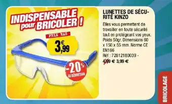 Lunettes De Sécurité Kinzo