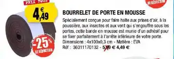 Outiror Bourrelet De Porte En Mousse offre