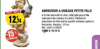 Abreuvoir Ă Oiseaux Petite Fille