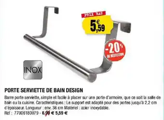 Outiror Porte Serviette De Bain Design offre