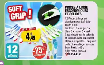 Outiror Pinces à Linge Ergonomiques Et Solides offre
