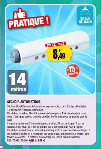 Outiror Séchoir Automatique offre