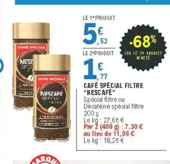 Café Spécial Filtre "Nescafé"
