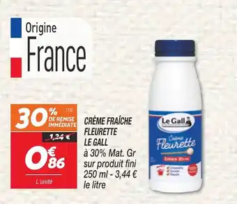 Netto Crème fraîche fleurette la gall offre