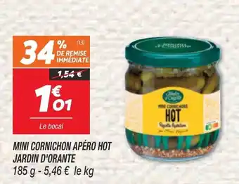 Mini cornichon apéro hot jardin d'orante