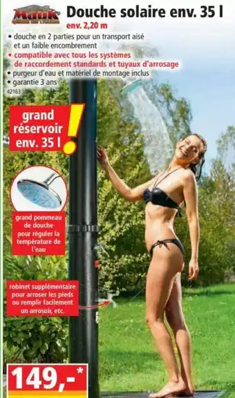 Norma Douche solaire env. offre