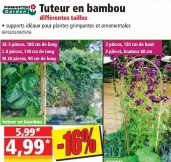 Norma Tuteur en bambou offre